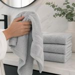 Set de 4 Toallas Qdry para Baño Color Gris