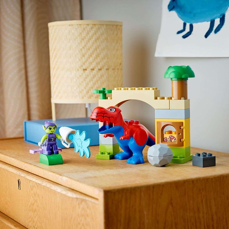 LEGO DUPLO Dinosaurio Spidey-Rex vs Duende Verde de 25 Piezas