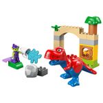 LEGO DUPLO Dinosaurio Spidey-Rex vs Duende Verde de 25 Piezas