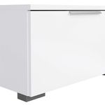 Rack para TV Match Blanco Brillante con 2 Puertas y Pasacables de 172.7 x 39.9 x 33.1 cm