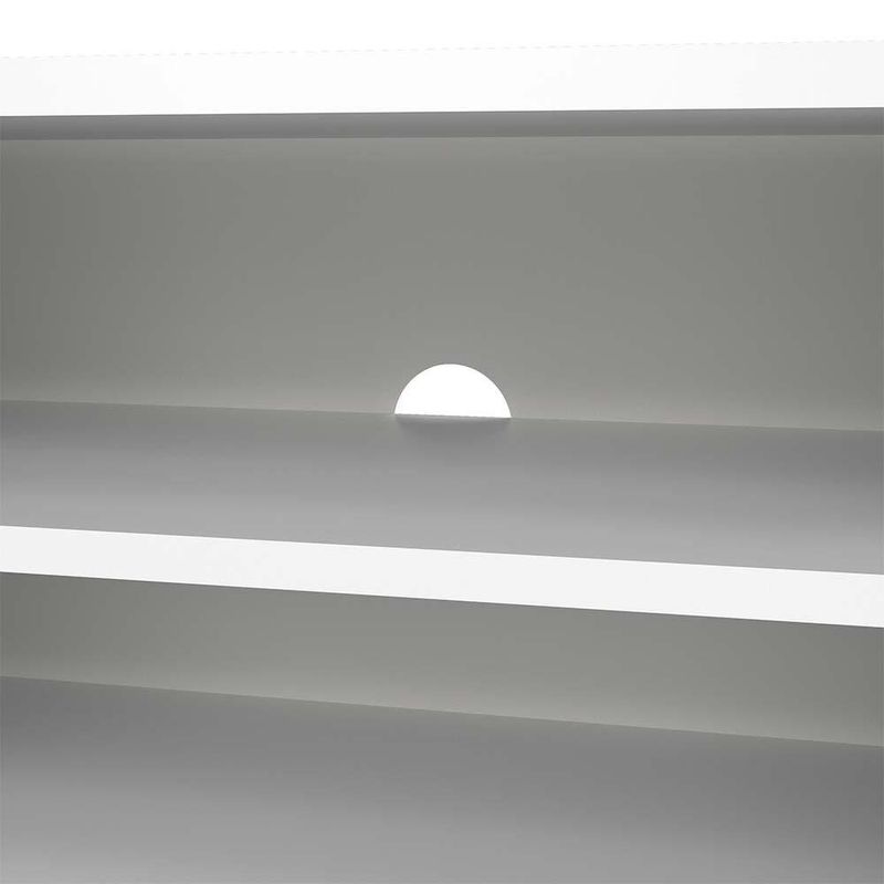 Rack para TV Match Blanco Brillante con 2 Puertas y Pasacables de 172.7 x 39.9 x 33.1 cm