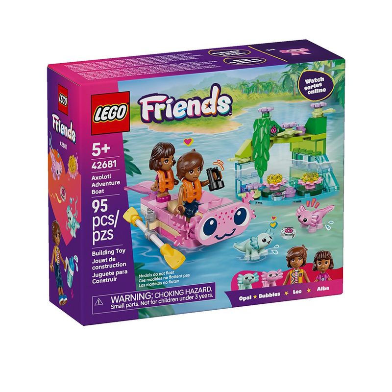 LEGO Friends Barco de Aventura Ajolote de 95 Piezas