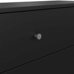 Gavetero May Negro de 3 Gavetas para Dormitorio de 72.4 x 30 x 68.3 cm