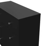 Gavetero May Negro de 3 Gavetas para Dormitorio de 72.4 x 30 x 68.3 cm
