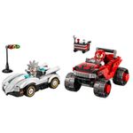 LEGO Sonic Auto de Silver vs Monster Truck de Knuckles de 378 Piezas