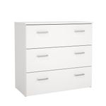 Gavetero Space Blanco de 3 Gavetas para Dormitorio de 74.1 x 36 x 69.9 cm
