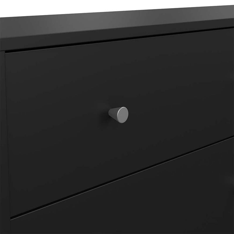 Gavetero Doble May Negro de 6 Gavetas para Dormitorio de 143.1 x 30 x 68.3 cm