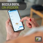 Báscula Inteligente con Capacidad 180 Kg Color Negro