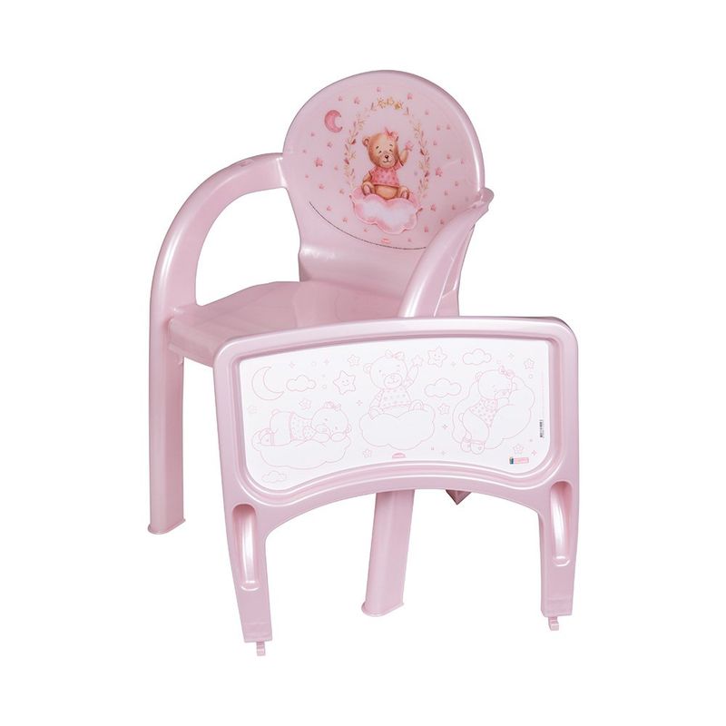 Sillón Infantil con Bandeja Diseño Oso Colores Surtidos