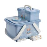 Kit de Regalo de Higiene Infantil Diseño Oso Color Azul 3 Piezas