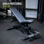 Banca Plana Profesional para Press con Capacidad de Carga de 250 kg Color Negro