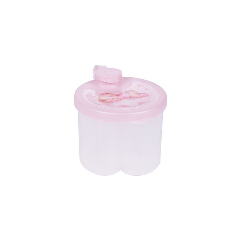 Dispensador de Fórmula Infantil Decora 300 mL Diseño Oso Color Rosado
