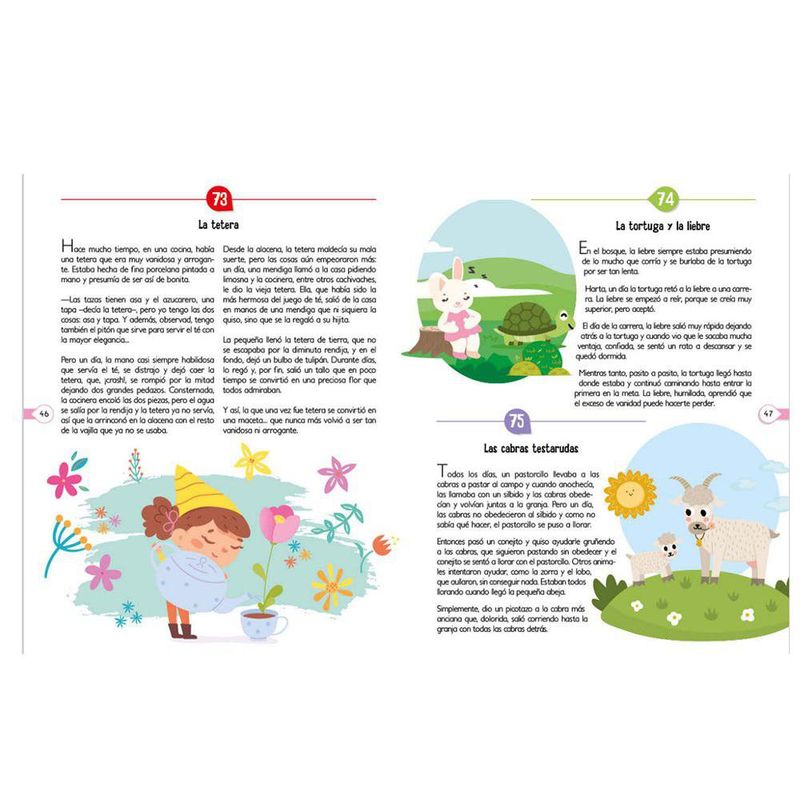 Libro Infantil Más de 100 Cuentos Multicolor