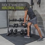 Rack para Mancuernas Horizontal de 2 Niveles de 120 X 100 Cm Color Negro