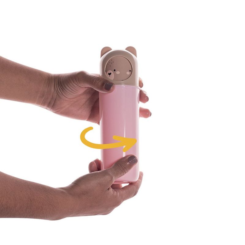 Pachón Infantil con Tapa Diseño Oso Color Rosado