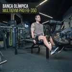 Banco Olímpico FB-350 MultiGym Pegable Color Negro