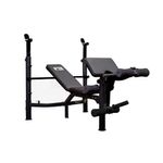 Banco Olímpico FB-350 MultiGym Pegable Color Negro