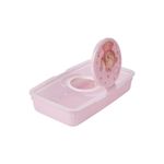 Porta Toallitas Húmedas con Tapa Protectora Diseño Oso Color Rosado