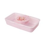 Porta Toallitas Húmedas con Tapa Protectora Diseño Oso Color Rosado