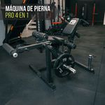 Máquina para Ejercicios de Pierna PRO 4 en 1 Color Negro