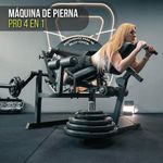 Máquina para Ejercicios de Pierna PRO 4 en 1 Color Negro