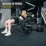 Máquina para Ejercicios de Pierna PRO 4 en 1 Color Negro