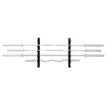 Rack de Pared para Barras Olímpicas y Estándar de 60 Cm Color Negro