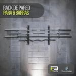 Rack de Pared para Barras Olímpicas y Estándar de 60 Cm Color Negro