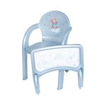 Sillón Infantil con Bandeja Decorativa Diseño Oso Color Azul