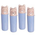 Pachón Infantil con Tapa Giratoria Diseño Oso Color Celeste