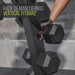 Rack para 6 pares de Mancuernas Vertical de 60 X 120 Cm Color Negro