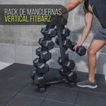 Rack para 6 pares de Mancuernas Vertical de 60 X 120 Cm Color Negro