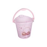 Balde Decora con Asa 8 Litros Diseño Oso Color Rosado