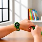 Reloj Digital LED para Niños Diseño Tortugas Ninja Color Verde
