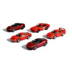 Hot Wheels Ferrari Set de 5 Autos Rosso