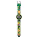 Reloj Digital LED para Niños Diseño Tortugas Ninja Color Verde