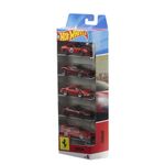 Hot Wheels Ferrari Set de 5 Autos Rosso