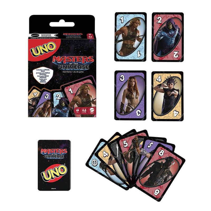 Juego de Cartas UNO Masters of the Universe para 2 a 10 Jugadores