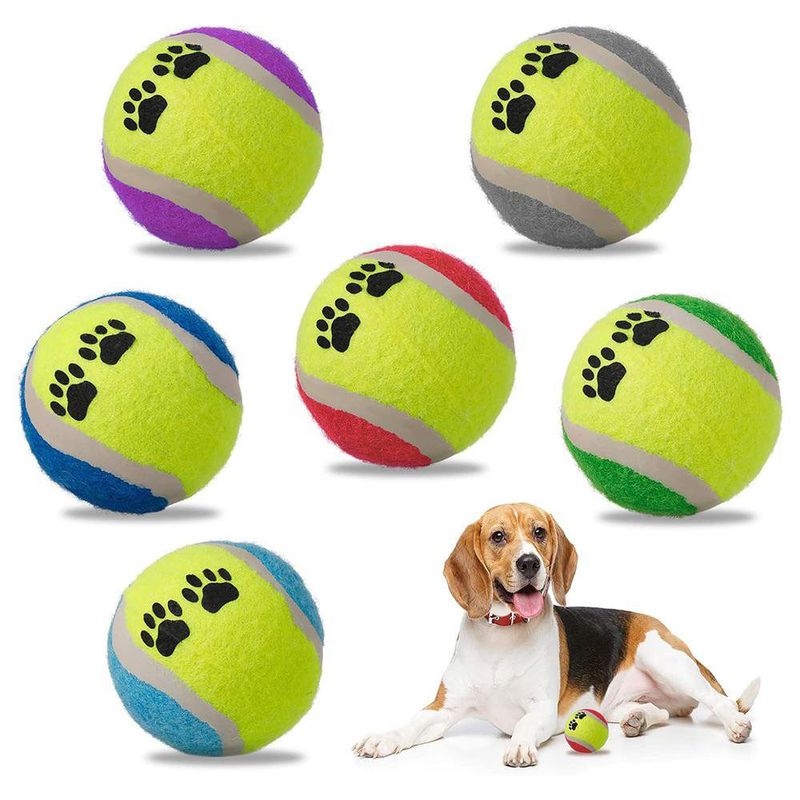 Pelotas de Tenis para Perro 2 Pzas Colores Surtidos