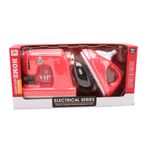 Set de Costura Infantil con Máquina y Plancha de Juguete Color Rojo y Blanco