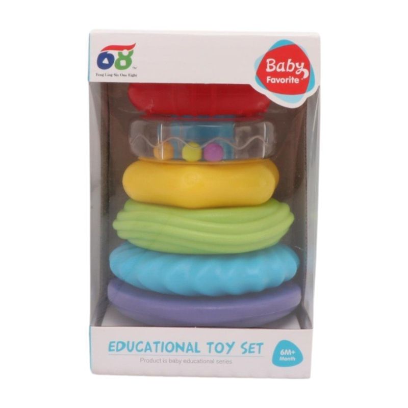 Torre de Aros Apilables para Bebé Multicolor