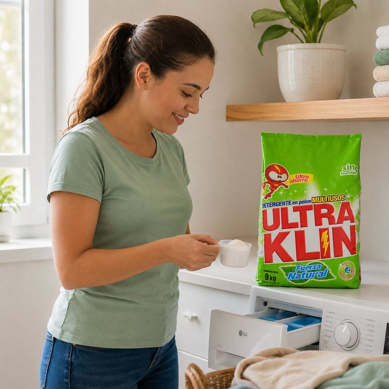 Detergente en Polvo Multiusos Fuerza Natural de 9 Kg