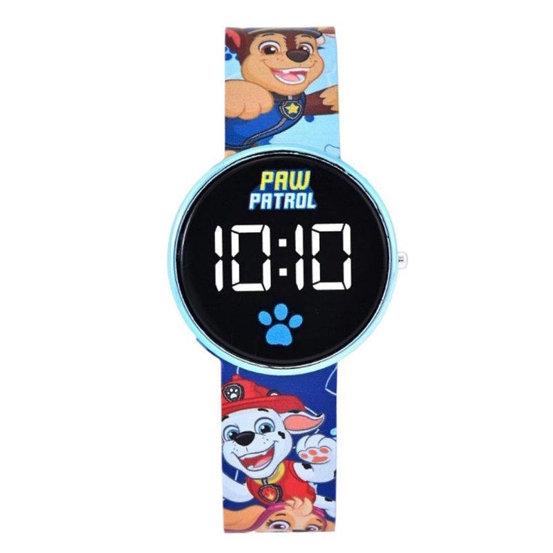 Reloj Digital LED para Niños Diseño Paw Patrol Color Azul