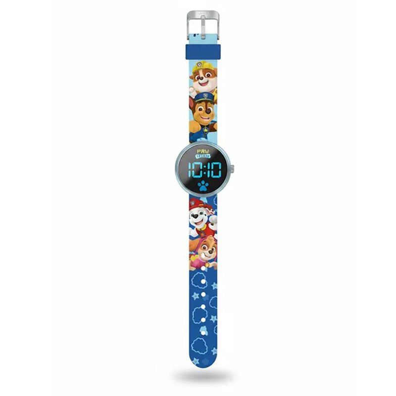 Reloj Digital LED para Niños Diseño Paw Patrol Color Azul