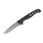 Navaja Plegable Negra de Acero Inoxidable con Clip de Bolsillo 7.12"