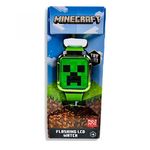 Reloj Digital LED Infantil Diseño Minecraft Creeper Color Verde