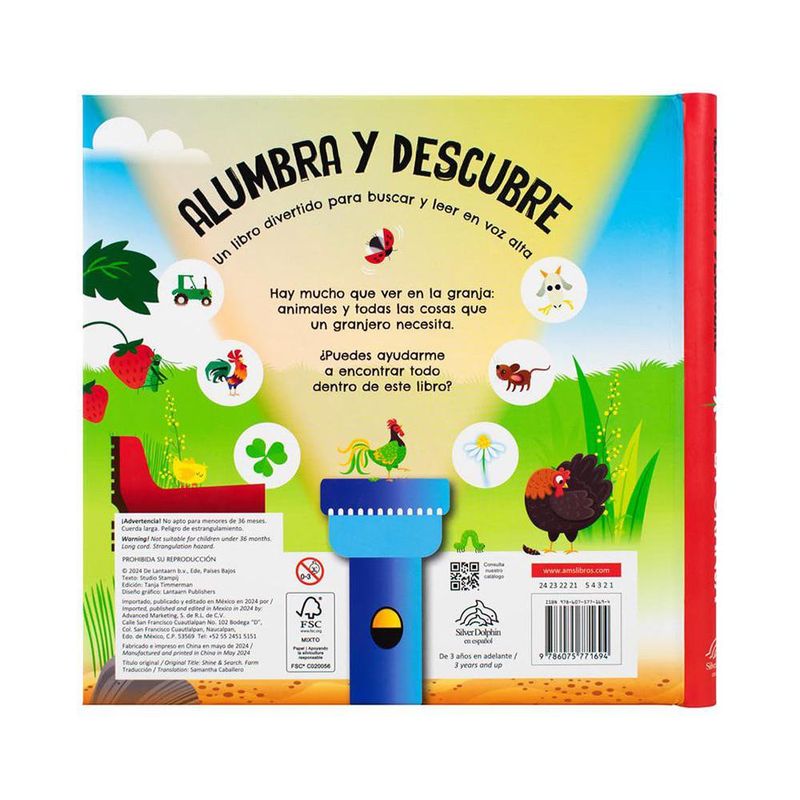 Libro Infantil Interactivo Alumbra y Descubre: La Granja