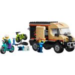 LEGO City Furgoneta de Aventura con Bicis de Montaña #60512 de 260 Piezas