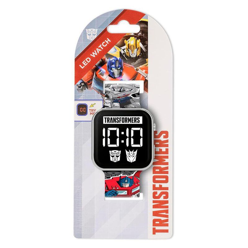 Reloj Digital LED para Niños Diseño Transformers Optimus Prime