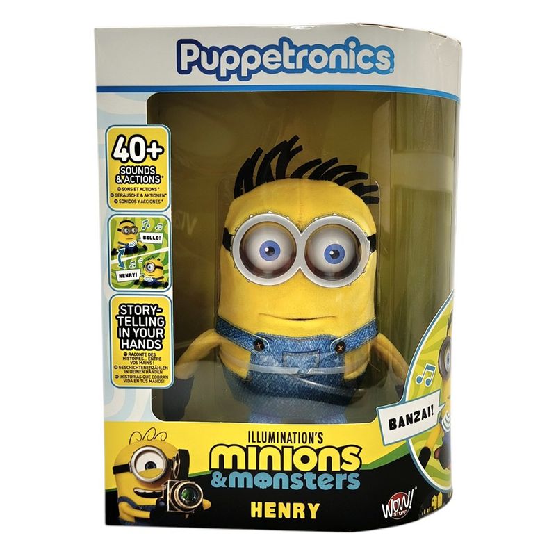 Peluche Interactivo Minions Henry Puppetronic